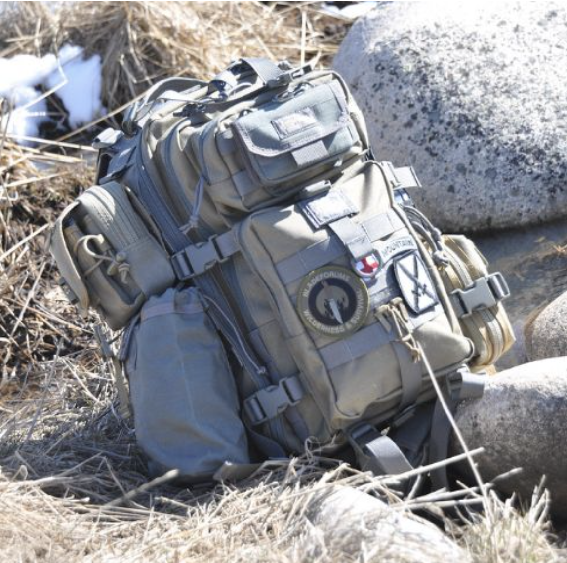 Maxpedition Falcon-II backpack being used at an outdoor range